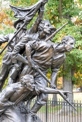 North Carolina monument at the Gettysburg National Military Park, Pennsylvania.