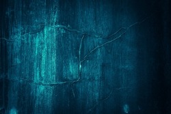 Dark blue and scary grunge wall concrete cement texture background