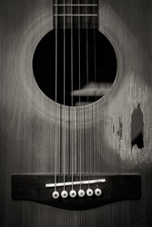 old acoustic guitar