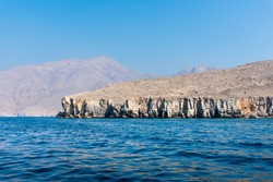 Fjords of Musandam peninsula near Khasab in Oman