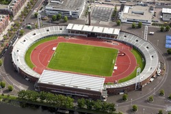 Aerial view of Olympic stadium Amsterdam. Amsterdam hosted the Olympic Summer Games of 1928.