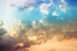sky pink and blue colors.sky abstract background.Sunny sky abstract background, beautiful cloud , on the heaven, view over white fluffy clouds, freedom concept.colorful clouds dreamy sky 