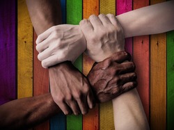Union Teamwork. Team Inclusiveness. Inclusive Company - Inclusive Society