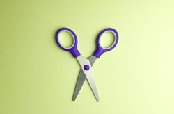 Isolated scissors symbol clipart. Flat design.