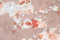 chipped paint on an old plaster wall texture background