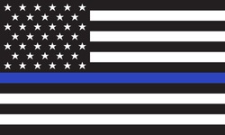 Vector American Police Flag