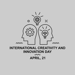 Brainstorming illustration design. Easy to edit with vector file. Can use for your creative content. Especially about international creativity and innovation day campaign in this April.