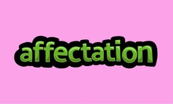 AFFECTION writing vector design on a pink background very simple and very cool