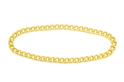 Golden chain Isolated on white