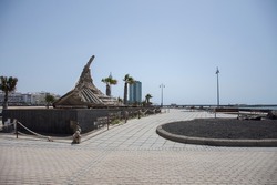 Monument tribute to the Boats in Arrecife