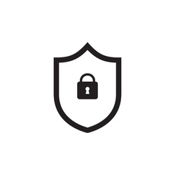 lock shield icon symbol sign vector