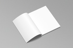 Clear magazine mockup blank design