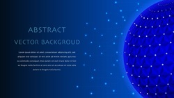 Global network connectivity, big data and globalization concepts.  Internet technology. business, science. Futuristic illustration for banner, website, landing page, ads, ads, flyer template.