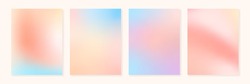 Set of vector grainy gradients in pastel colors. For covers, wallpapers, branding and other projects. You can use a grainy texture for any of the gradients.