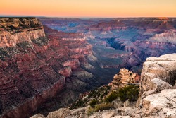 dramatic landscape photo of the Grand Canyon National Park in Arizona,USA