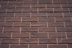 decorative brown brick as a background for