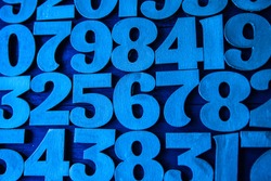 Background of numbers. from zero to nine. Background with numbers. Numbers texture. Mathematics concept
