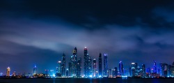 City scape of Jumeirah in night