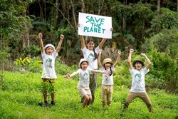 Children join as volunteers for reforestation, earth conservation activities to instill in children a sense of patience and sacrifice, doing good deeds and loving nature.