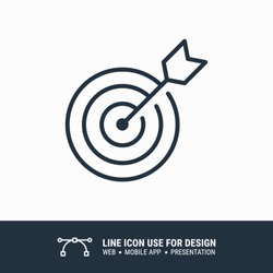 Icon marketing target graphic design single icon vector illustration