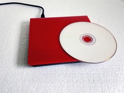 External DVD R Drive with a Blank DVD
