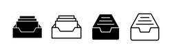 Archive folders icon vector. Document vector icon. Archive storage icon.