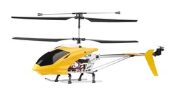 Model radio-controlled helicopter isolated on a white background