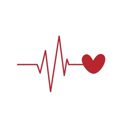 This Is Valentine Heartbeat Vector