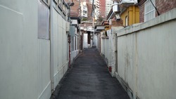 Residential Area Alley in Seoul, Korea
