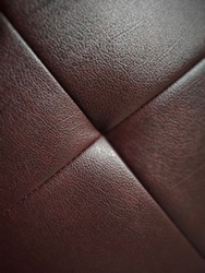 line square on the leather sofa