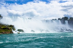 Niagara falls Waterfall landscape beautiful water falling on mountains