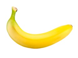 banana on a black background