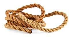 rope is isolated on a white background