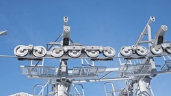 Alpine Skiing Resort Gondola Lift Cable Car Drive Pole