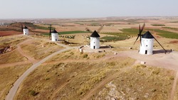 windmills of Don Quixote de la Mancha