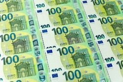 background from euro, euro banknotes background, background of euro banknotes