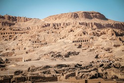 The necropolis of Sheikh Abd al-Qurna, or the Valley of the Nobles, on the western bank of the Nile, near the modern city of Luxor.