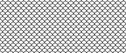 outline fish scale seamless pattern.hand drawing fish skin pattern