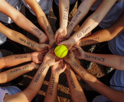           Girls Fastpitch  Softball Team  Motivational  Huddle