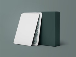 Playing Card Mockup	With Green Color