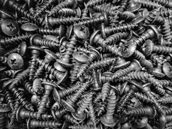 screws in industry black and white