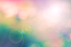 Blur colorful image as a background with lens flare effect
