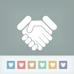Handshake minimal icon