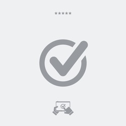 Approved symbol - Single essential web icon