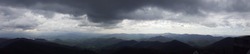 Panorama of Blue Ridge mountain range from Brasstown Bald