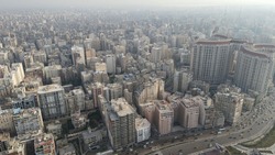 top view aerial shots on Alexandria Egypt 