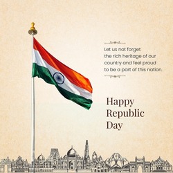 Happy Republic and Independence Day of India