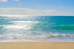 Impressionist summer beach scene background