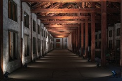 The Inside of East Cocoon Warehouse of the Tomioka Silk Mill in Gunma, Japan