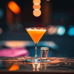 Pornstar Martini with a shot of prosecco 